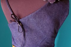 Csinger Mercédesz - Denim Couture Maxi - női maxidressz, farmer 3