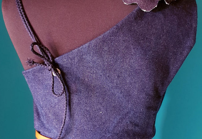 Csinger Mercédesz - Denim Couture Maxi - női maxidressz, farmer 3